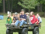 Dan Sharon giving our children and others a ride.